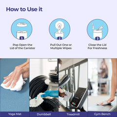 Cleno gym wipes - quick cleaning solution