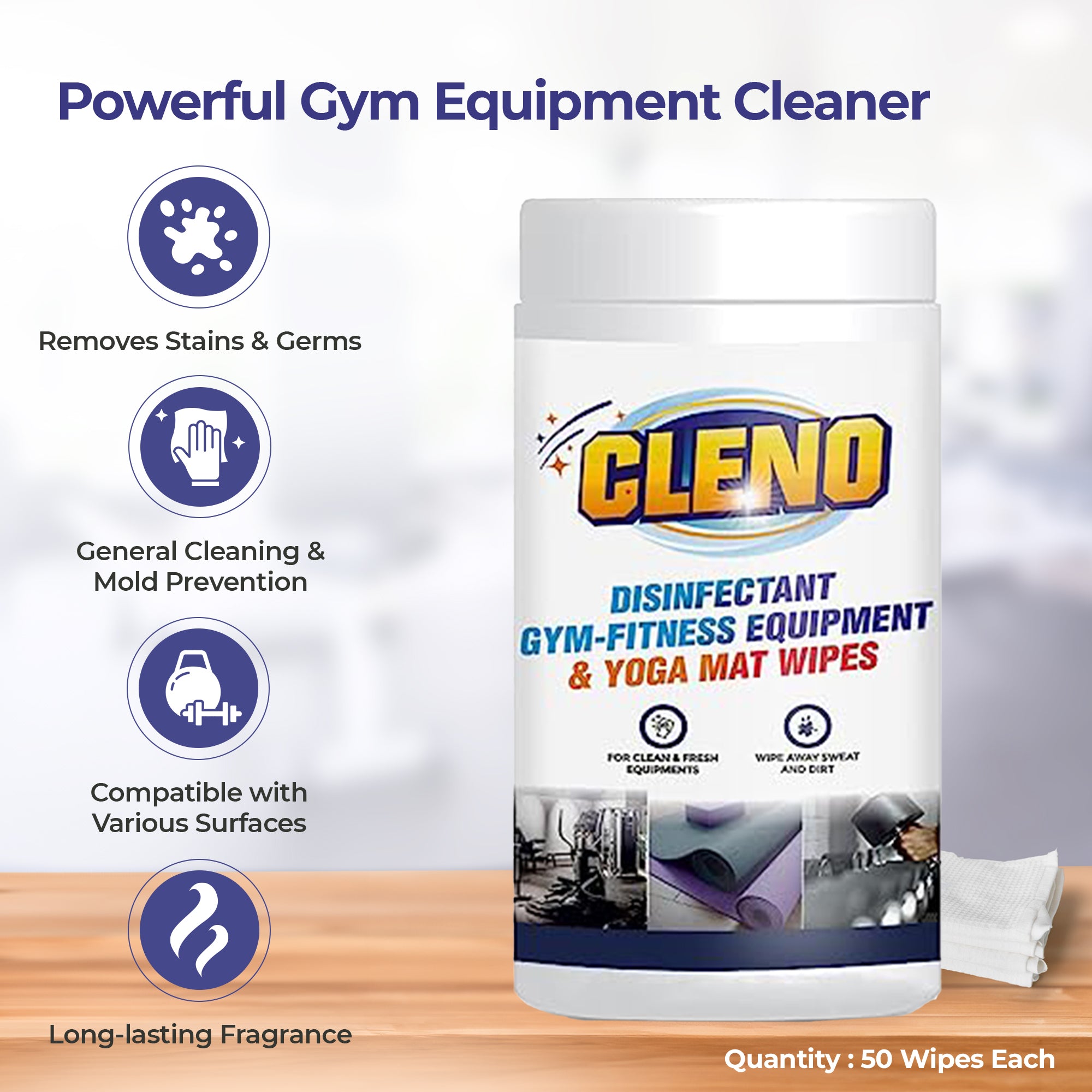 Cleno disinfectant wipes - quick cleaning solution