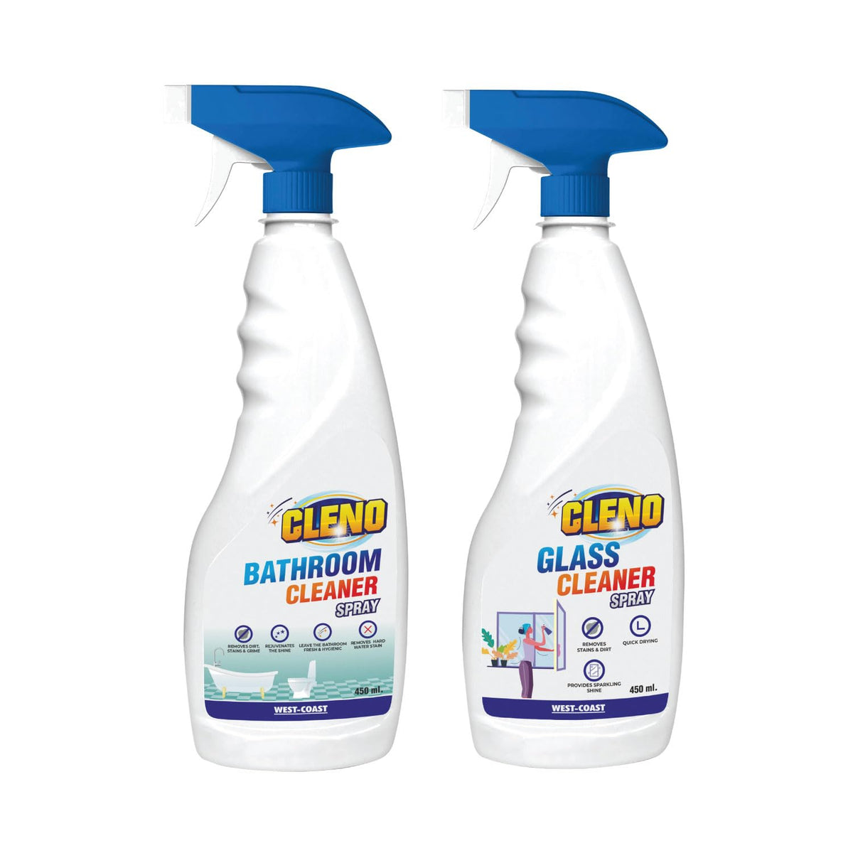 Cleno glass cleaner - streak-free shine for glass surfaces