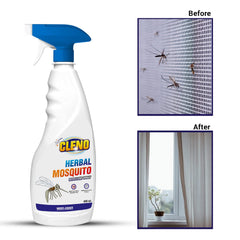 Cleno Herbal Mosquitoes Repellent Spray | Mosquitoes Room Spray | Completely Herbal | Mosquito Repellent Spray | Irritant-Free, Chemical-Free |Baby-Safe, Skin-Safe, Plant-Safe– 450 ml (Ready to Use)