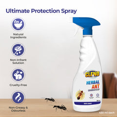 Cleno Herbal Ant Repellent Spray - Neem & herbal scent