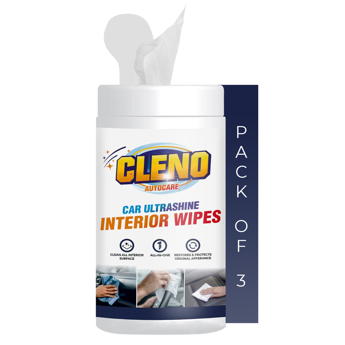Cleno wipes - professional quality car cleaning
