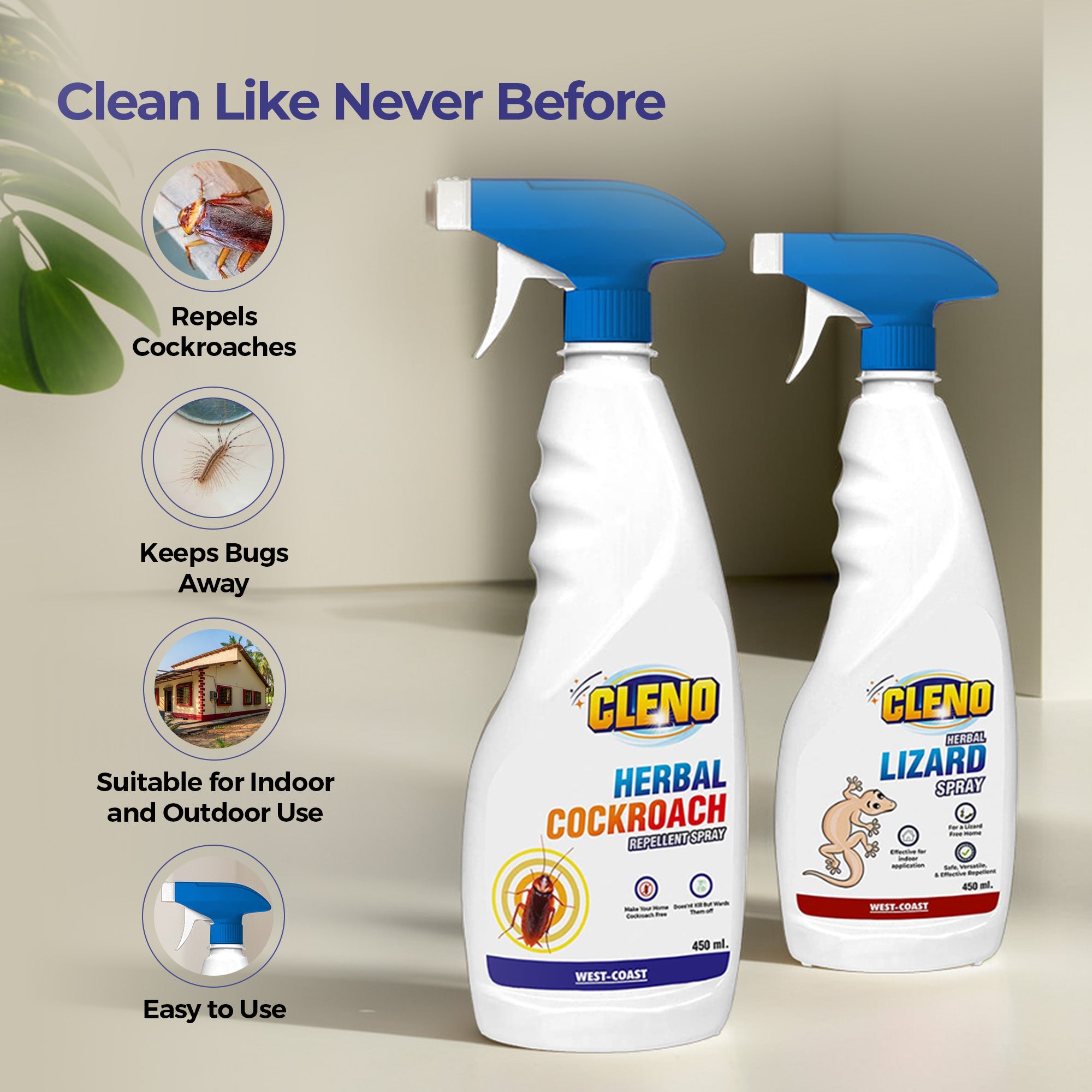 Cleno non-toxic spray - effective pest removal