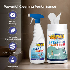 Cleno bathroom cleaner wet wipes - freshening up the kitchen