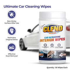 Cleno car wipes - cleaning the car's windshield