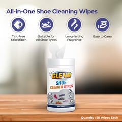 Cleno shoe cleaner wipes - eco-friendly footwear care