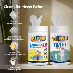 Cleno wet wipes - office surface disinfecting