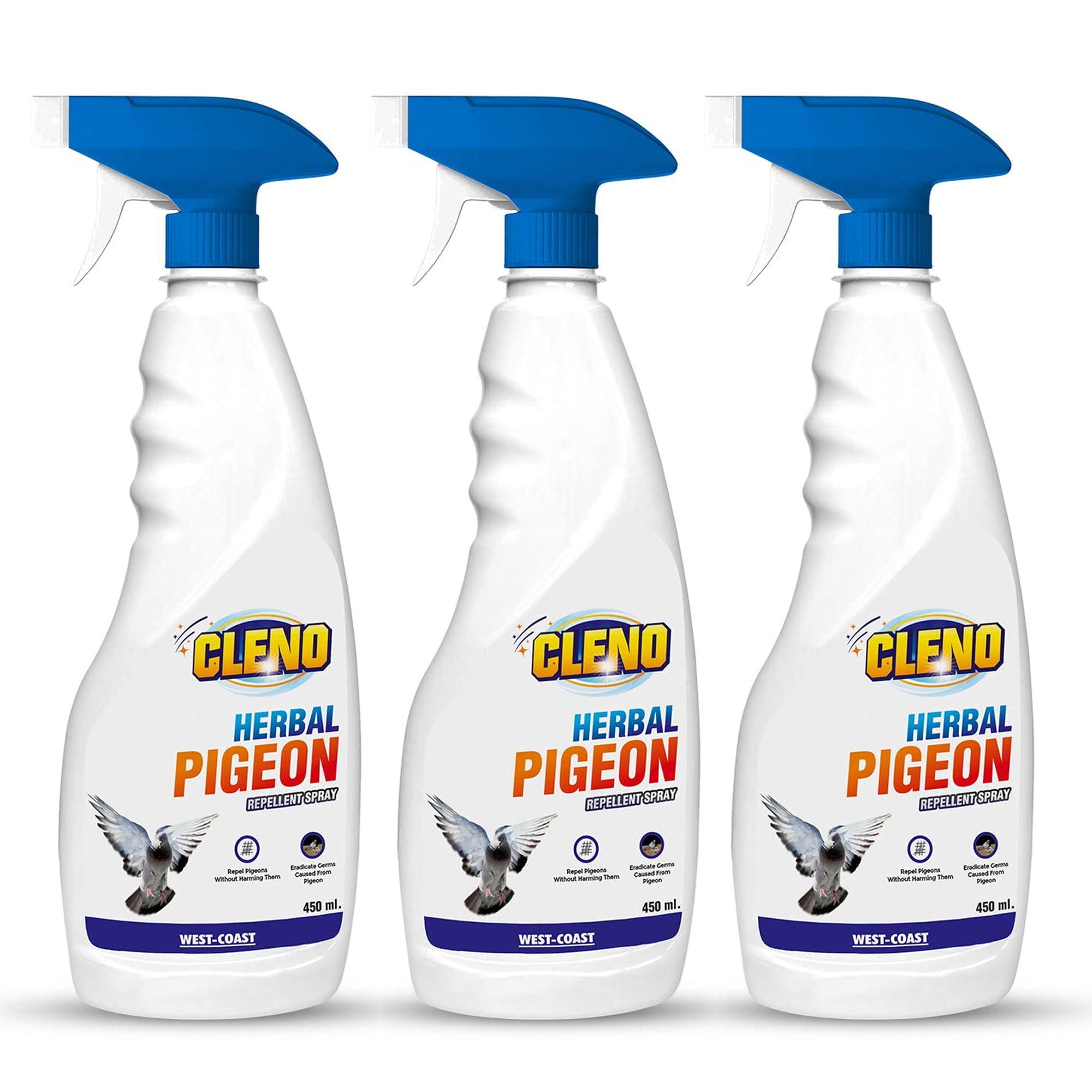 Cleno herbal pigeon repellent spray - easy application for outdoor areas