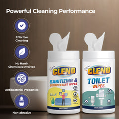 Cleno multi-surface wipes - car interiors cleaning