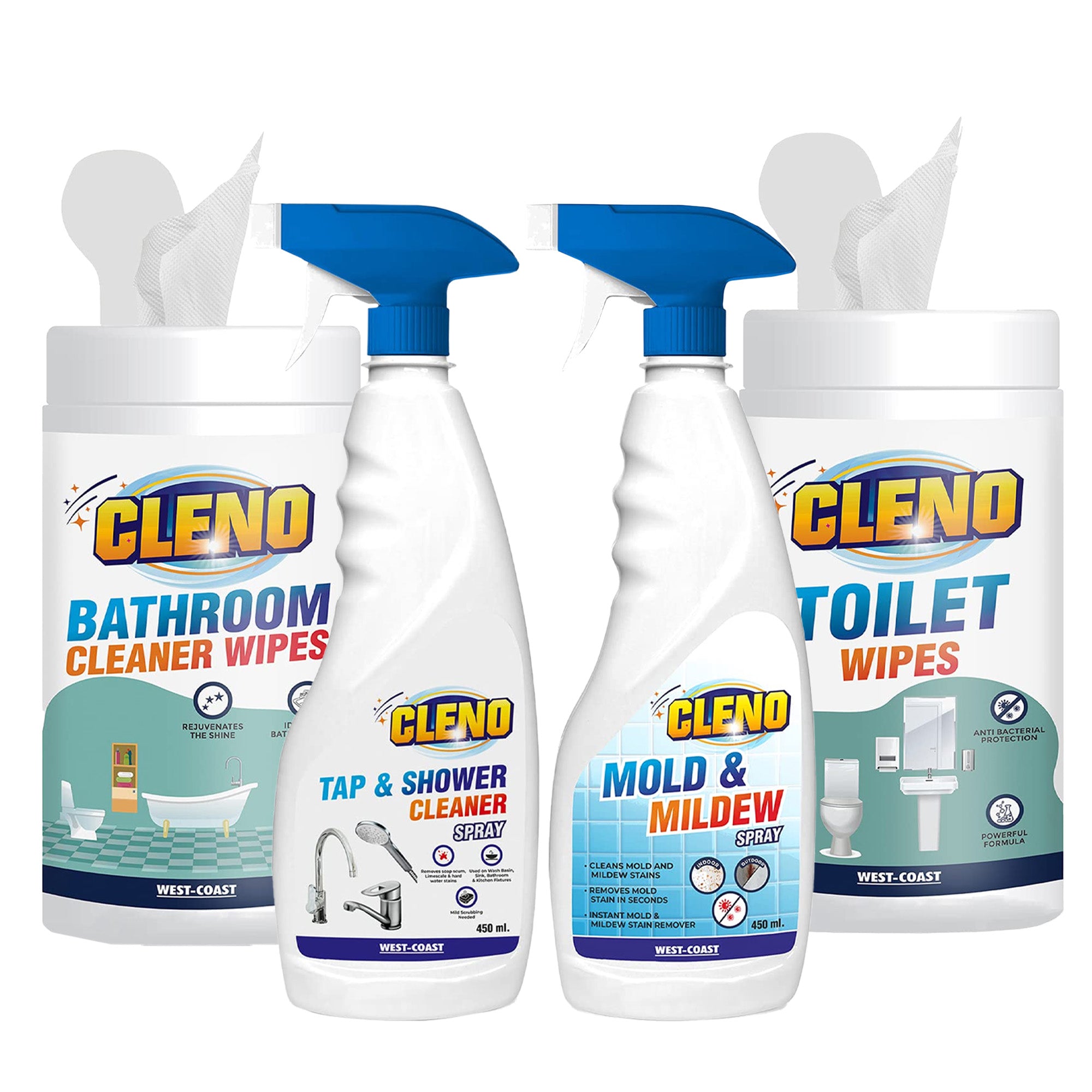 Cleno Mold Mildew Cleaner Spray - Fresh scented multi-surface cleaner