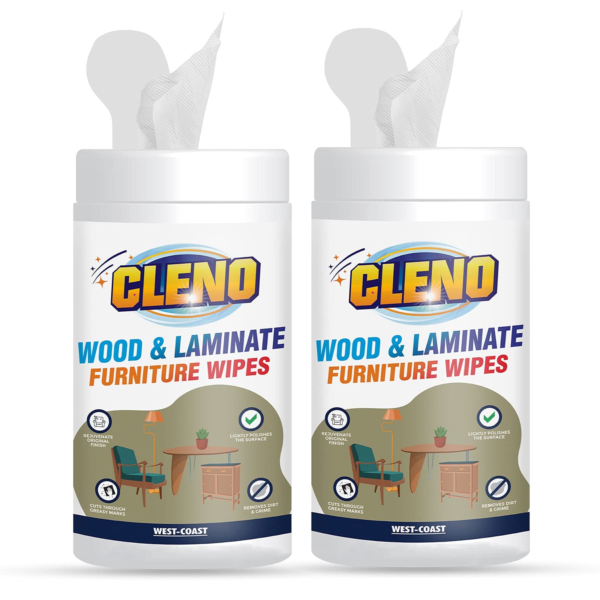 Cleno wood wipes - easy home furniture care