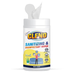 Cleno Sanitizing & Disinfectant Wet Wipes Cleanse Floor/Frame/Furniture/Shelves/Table & Chair for Stain & Dirt’s Household Area - 50 Wipes (Pack of 2) (Ready to Use) (6958)