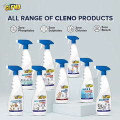 Cleno Kitchen Cleaner Spray Cleans Sticky Dirt from Gas Stove/Kitchen Sink/Slab/Exhaust Fans & Cabinets/Tiles/Platforms/Granite Tops/Stovetops, 450 ml