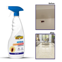 Cleno Herbal Cockroach Repellent Spray | Cockroach Room Spray | Completely Herbal | Cockroach Repellent Spray -450 ml (Pack of 2) (Ready to Use)