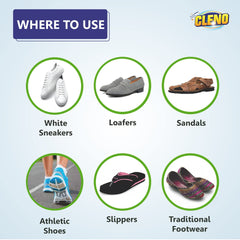 Cleno Shoe Cleaner Wet Wipes For Shoes/Loafers/Sandals/Slippers/Traditional Footwear/Athletic Shoes/Sneakers/White Shoes/Golf-Tennis Shoes/Scrub Off Dirt/Mud - 50 Wipes (Ready to Use) (Pack of 5)